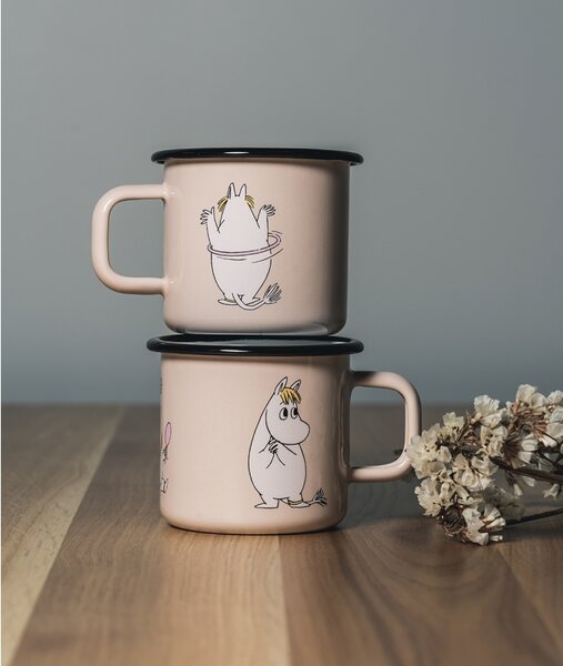 Muurla Hrnek Snorkmaiden 0,37l, smalt / béžový
