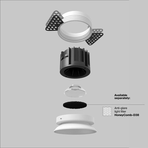 Vestavné svítidlo Round 12W IP 20 DL058-12W3K-TRS-W - MAYTONI