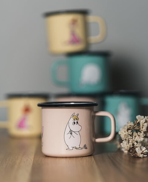 Muurla Hrnek Snorkmaiden 0,37l, smalt / béžový