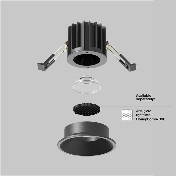Vestavné svítidlo Round 7W IP 20 DL058-7W3K-B - MAYTONI