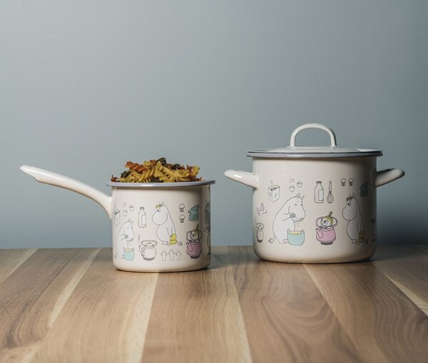 Muurla Hrnec Moomins Bon Appétit 2,5l, smalt / béžový
