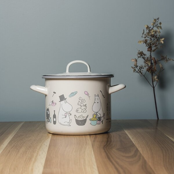 Muurla Hrnec Moomins Bon Appétit 2,5l, smalt / béžový