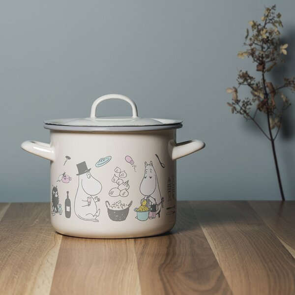 Muurla Hrnec Moomins Bon Appétit 2,5l, smalt / béžový