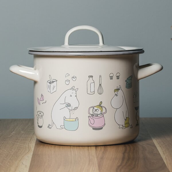 Muurla Hrnec Moomins Bon Appétit 2,5l, smalt / béžový