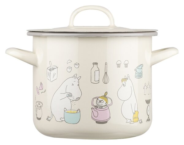 Muurla Hrnec Moomins Bon Appétit 2,5l, smalt / béžový