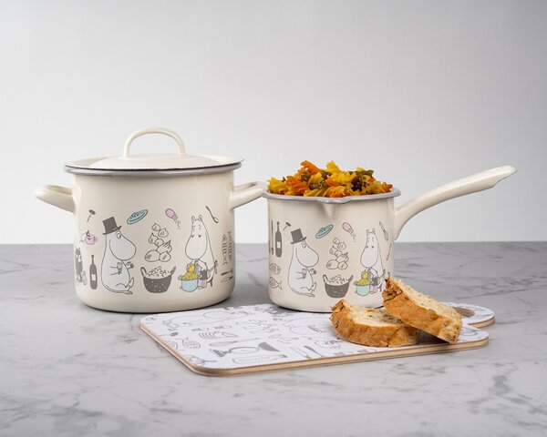 Muurla Hrnec Moomins Bon Appétit 2,5l, smalt / béžový