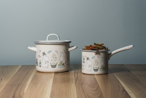 Muurla Hrnec Moomins Bon Appétit 2,5l, smalt / béžový