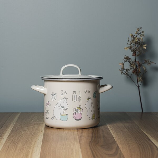 Muurla Hrnec Moomins Bon Appétit 2,5l, smalt / béžový