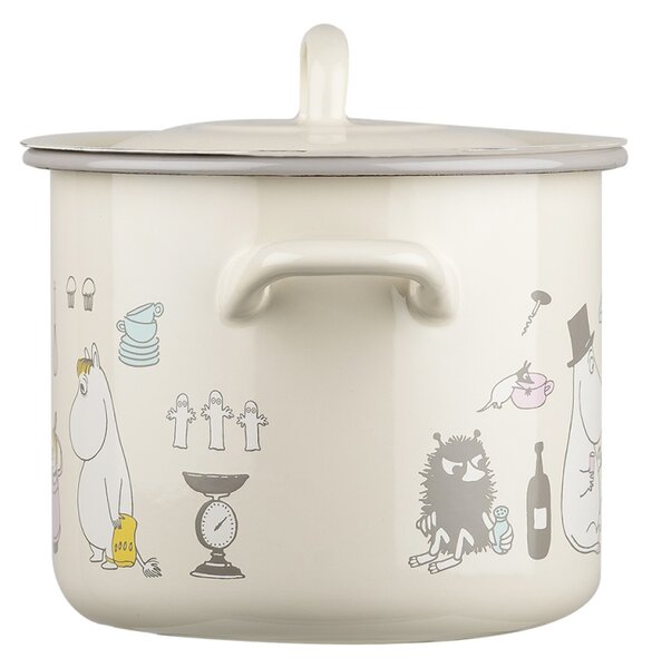Muurla Hrnec Moomins Bon Appétit 2,5l, smalt / béžový