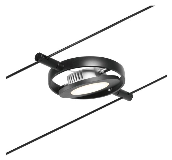 P 94419 LED lankový systém RoaMac spot 4,5W 3000K 12V černá mat/chrom - PAULMANN