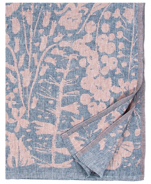 Lněný ručník Villiyrtit, borůvkovo skořicový, Rozměry 48x70 cm