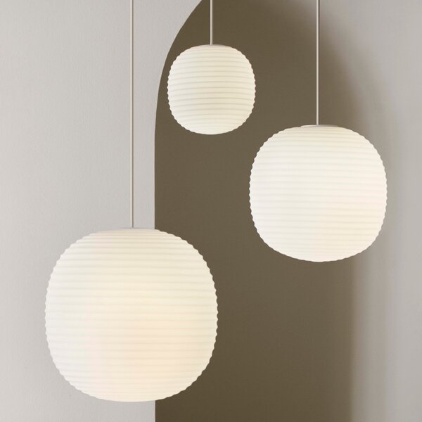 NEW WORKS Závěsné svítidlo Lantern, Large, White Opal
