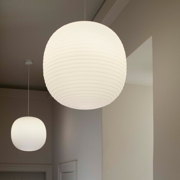 NEW WORKS Závěsné svítidlo Lantern, Large, White Opal