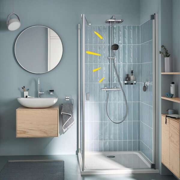 GROHE Vitalio Comfort 250 - Sprchový systém s termostatem na zeď, chrom 26696001