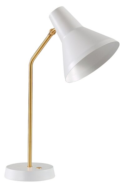 Innolux Stolní lampa Carin, bílá / mosaz