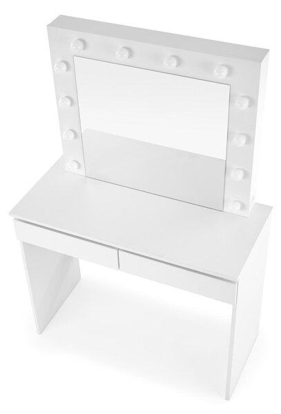 Toaletní stolek Velinio 95 cm - bílý