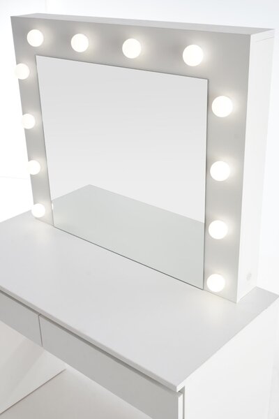 Toaletní stolek Velinio 95 cm - bílý