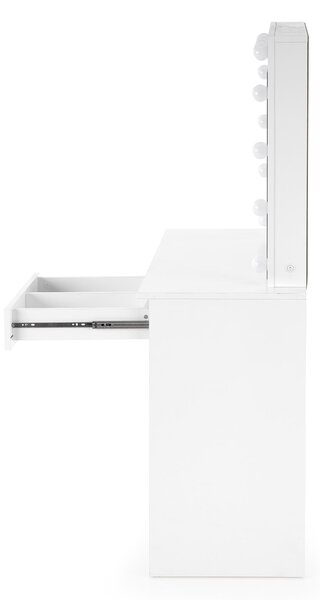 Toaletní stolek Velinio 95 cm - bílý