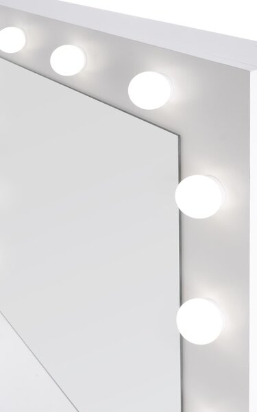 Toaletní stolek Velinio 95 cm - bílý