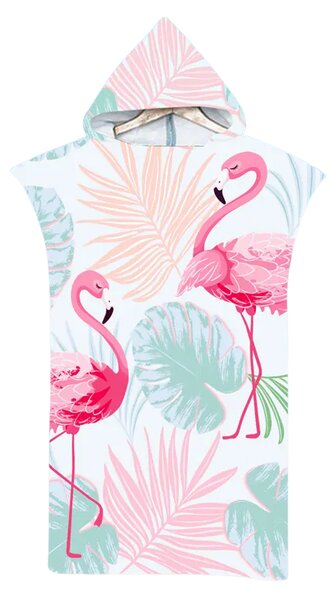 Plážové pončo FLAMINGO barevné 80x145 cm