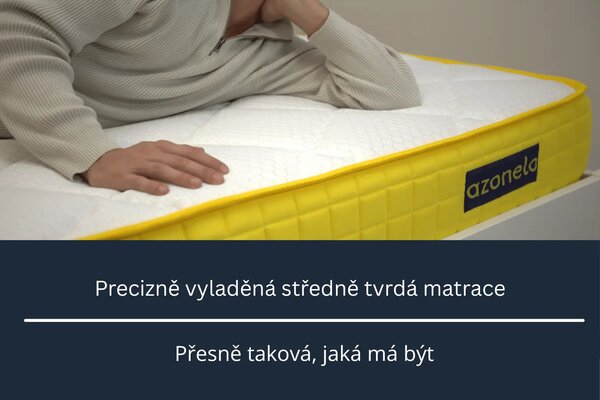 Yellow matrace s paměťovou pěnou - Druhá šance 80x200 cm