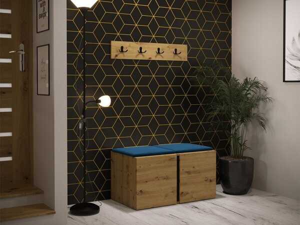 Předsíň Tavasz VI, Barva: grafit, Barva látek:: ekokůže Soft 017 (bíla) 5903211136566