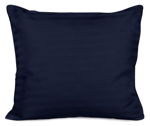 SATÉNOVÝ POVLAK NA POLŠTÁŘ CIZGILI NAVY BLUE 50X60 CM EXCLUSIVE TMAVĚMODRÁ