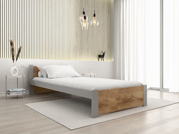 Postel IKAROS 90 x 200 cm, dub artisan/šedá