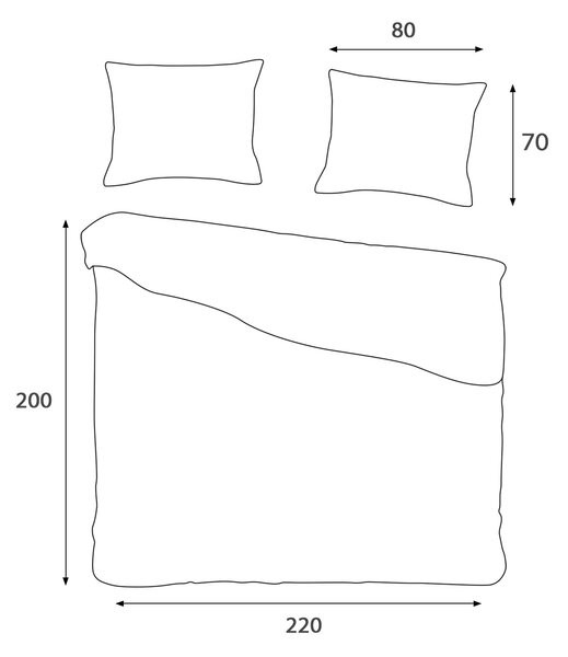 SATÉNOVÉ LOŽNÍ POVLEČENÍ SATYNLOVE EXCLUSIVE CIZGILI 220X200 CM, 2 KS 70X80 CM ŠEDÁ