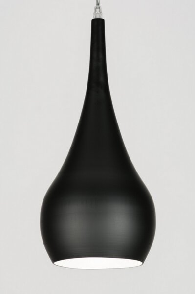 Závěsné designové černé svítidlo Lungo Nero (LMD)
