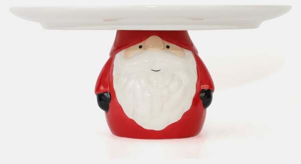 Sinsay - Vánoční podnos s figurkou Santa Clause - červená