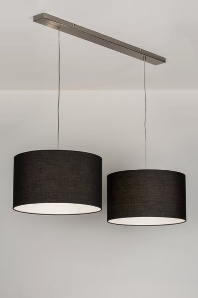 Závěsné designové černé svítidlo Duo Nero Unima (LMD)