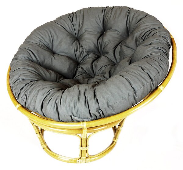 Ratanový PAPASAN, světlý, průměr 110 cm