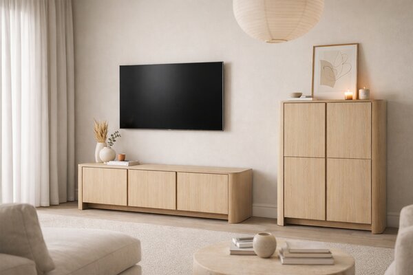 TV stolek Sorrenti 168 cm – dub Vicenza