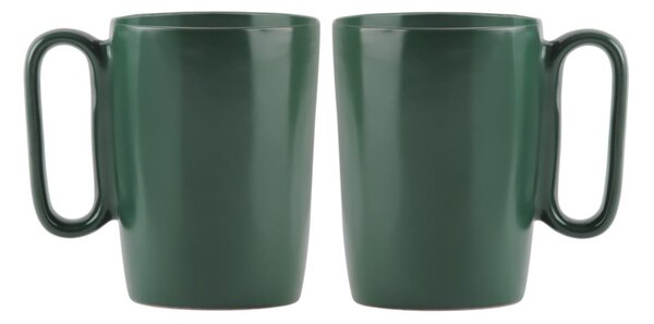 Tmavě zelené hrnky z kameniny v sadě 2 ks 250 ml Fuori – Vialli Design