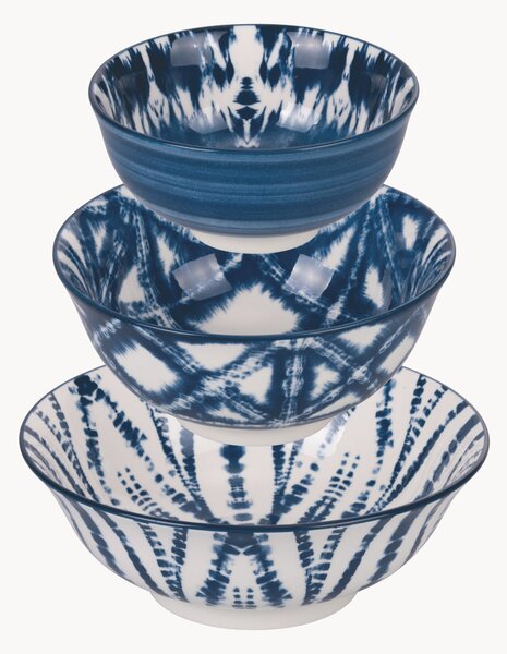 Sada porcelánových misek Blue, 3 díly