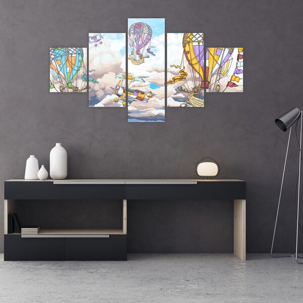 Obraz - Výprava v oblacích (125x70 cm)