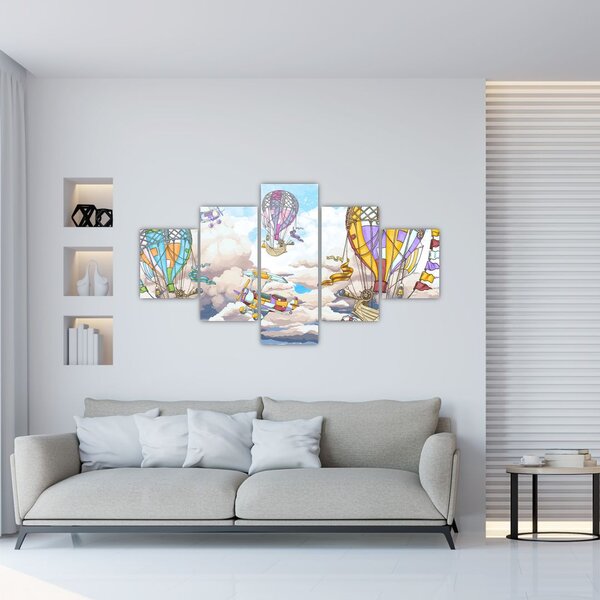 Obraz - Výprava v oblacích (125x70 cm)