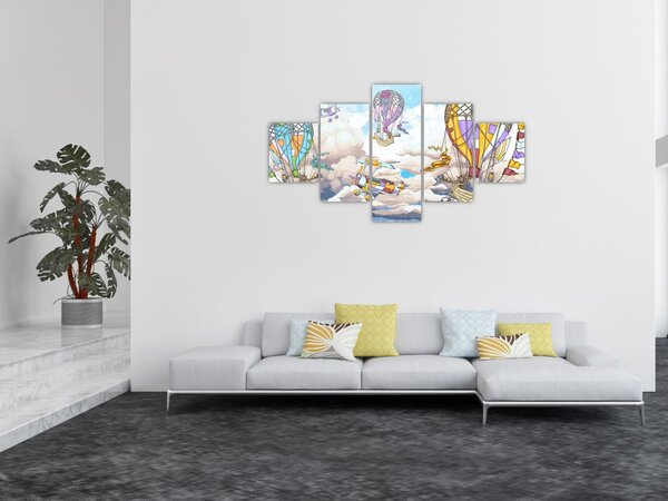 Obraz - Výprava v oblacích (125x70 cm)