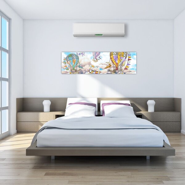 Obraz - Výprava v oblacích (170x50 cm)