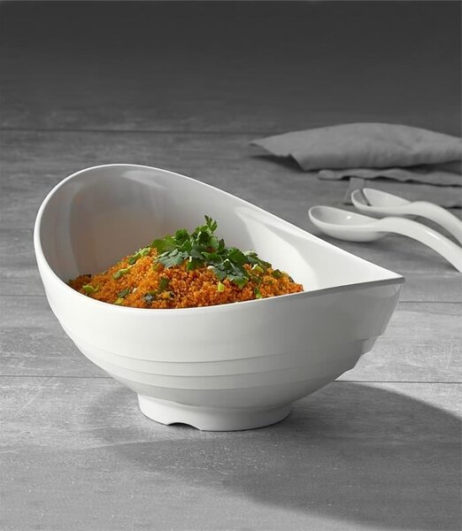KULSAN DIVA MELAMÍNOVÁ MISKA 36X28 CM BÍLÁ