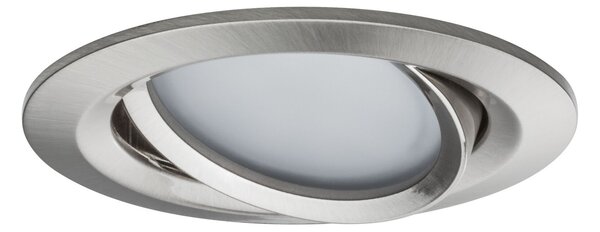P 92434 LED vestavné svítidlo Nova Coin kruhové 84mm 50° RGBW+ 3x6W 230V kov kartáčovaný hliník - PAULMANN