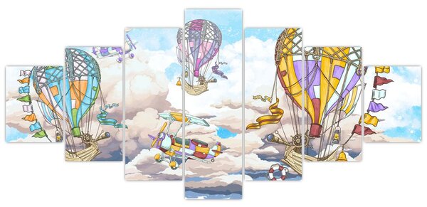 Obraz - Výprava v oblacích (210x100 cm)