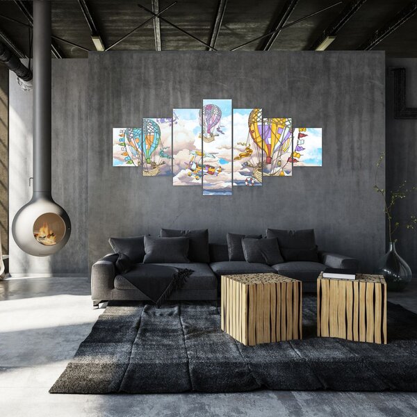 Obraz - Výprava v oblacích (210x100 cm)