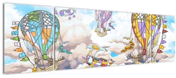 Obraz - Výprava v oblacích (170x50 cm)