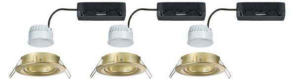 P 92436 LED vestavné svítidlo Nova Coin kruhové 84mm 50° RGBW+ 3x6W 230V zlatá mat hliník - PAULMANN