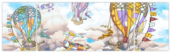 Obraz - Výprava v oblacích (170x50 cm)