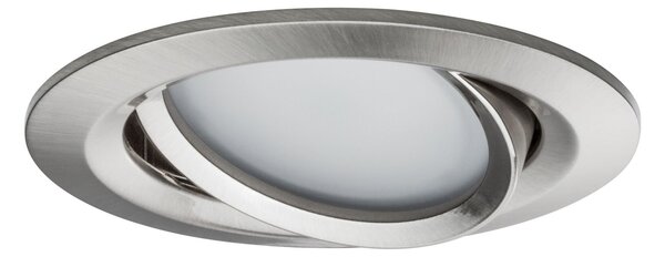 P 92441 LED vestavné svítidlo Nova Coin kruhové 84mm 50° měnitelná bílá 3x6W 230V kov kartáčovaný hliník - PAULMANN