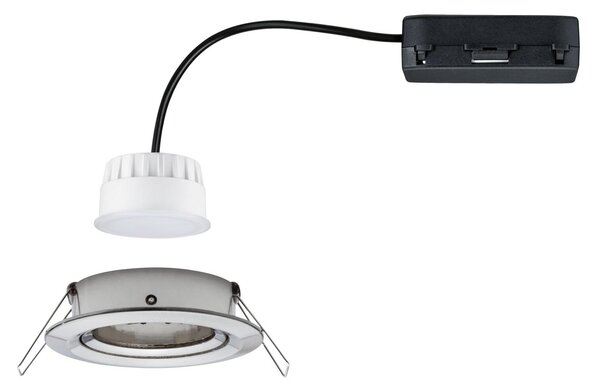 P 92439 LED vestavné svítidlo Nova Coin kruhové 84mm 50° RGBW+ 6W 230V kov kartáčovaný hliník - PAULMANN