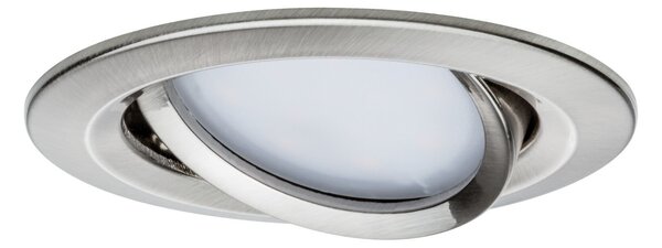 P 92439 LED vestavné svítidlo Nova Coin kruhové 84mm 50° RGBW+ 6W 230V kov kartáčovaný hliník - PAULMANN